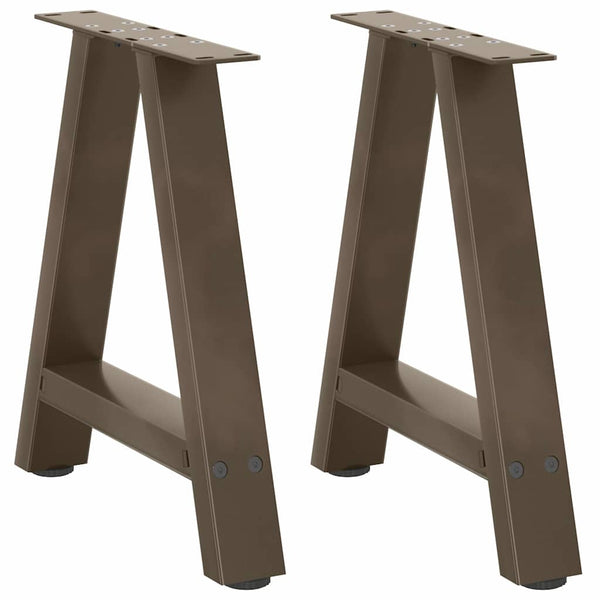 Sohvapöydän jalat A-muotoiset 2 kpl 50x(42-43) cm teräs