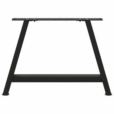 Sohvapöydän jalat A-muotoiset 2 kpl Musta 60x(42-43) cm Teräs