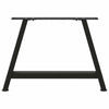 Musta sohvapöydän jalat a-muotoiset Karoi 60x(42-43)cm (2 kpl teräs)
