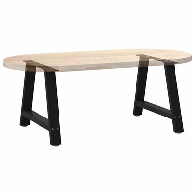 Sohvapöydän jalat A-muotoiset 2 kpl Musta 60x(42-43) cm Teräs