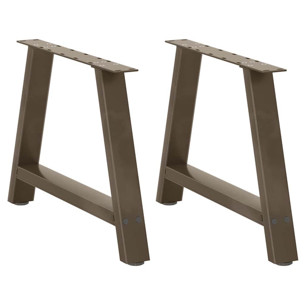 Sohvapöydän jalat A-muotoiset 2 kpl 60x(42-43) cm teräs