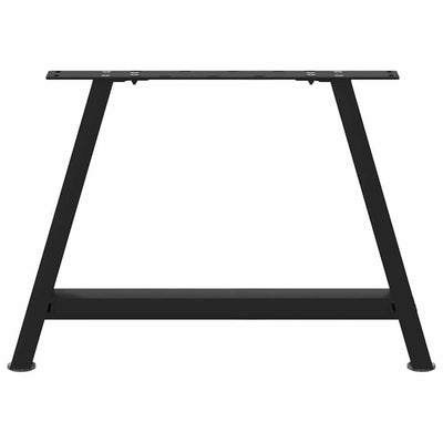 Sohvapöydän jalat A-muotoiset 2 kpl Musta 70x(42-43) cm Teräs