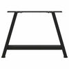 Musta sohvapöydän jalat a-muotoiset Karoi 70x(42-43)cm (2 kpl teräs)