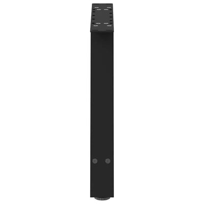 Sohvapöydän jalat A-muotoiset 2 kpl Musta 70x(42-43) cm Teräs