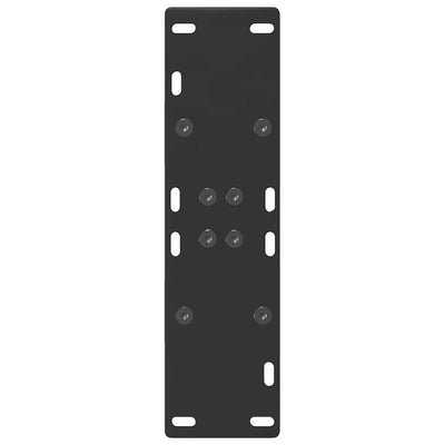 Musta sohvapöydän jalat a-muotoiset Karoi 50x(72-73)cm (2 kpl teräs)