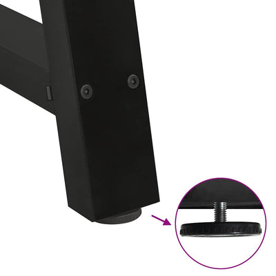 Musta sohvapöydän jalat a-muotoiset Karoi 50x(72-73)cm (2 kpl teräs)