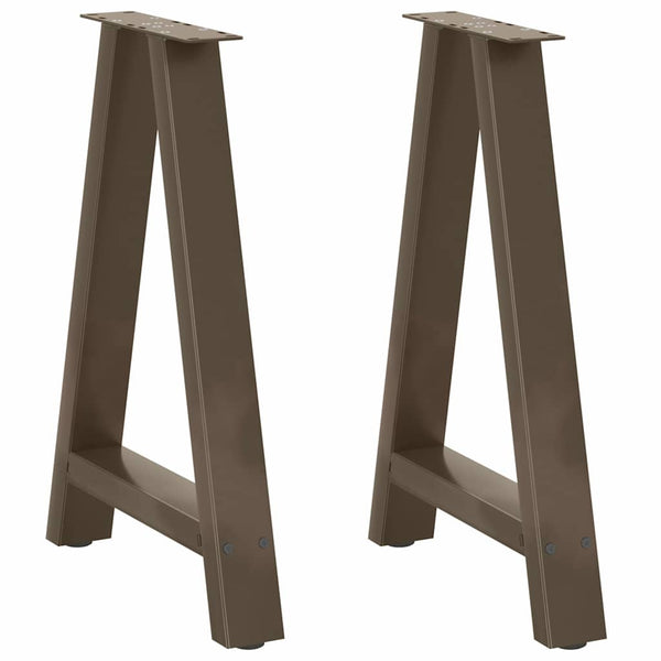Ruokapöydän jalat A-muotoiset 2 kpl 50x(72-73) cm teräs