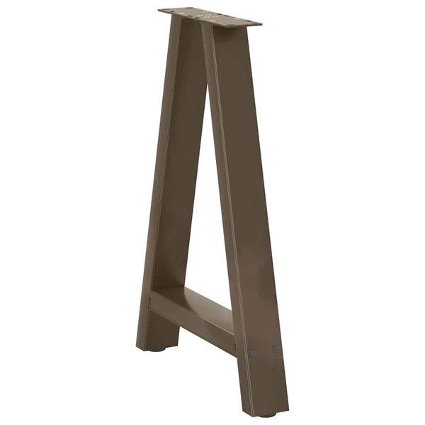Ruokapöydän jalat A-muotoiset 2 kpl 50x(72-73) cm teräs