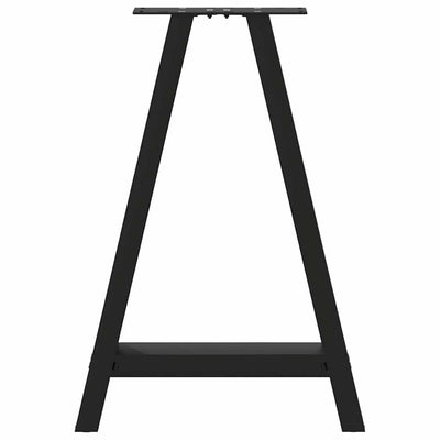 Sohvapöydän jalat A-muotoiset 2 kpl Musta 60x(72-73) cm Teräs