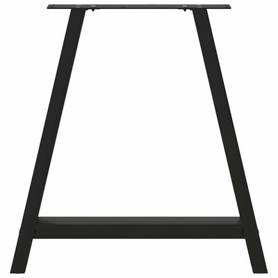Sohvapöydän jalat A-muotoiset 2 kpl Musta 80x(72-73) cm Teräs