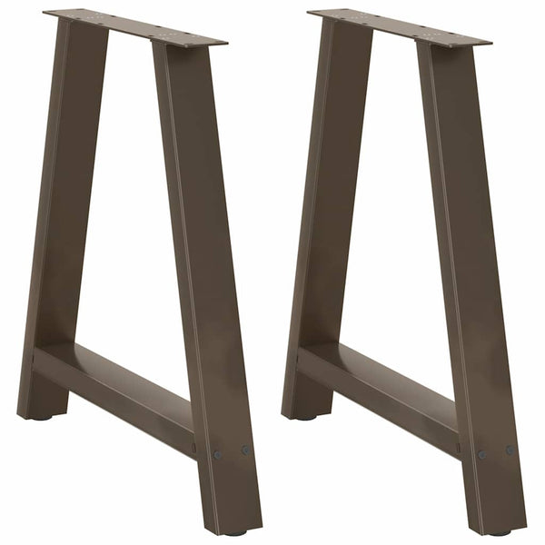 Ruokapöydän jalat A-muotoiset 2 kpl 80x(72-73) cm teräs