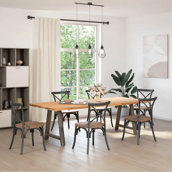 Ruokapöydän jalat A-muotoiset 2 kpl 80x(72-73) cm teräs