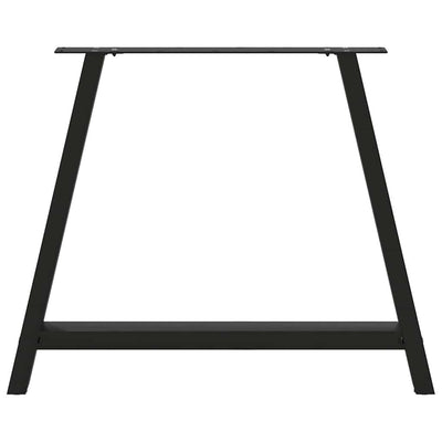 Sohvapöydän jalat A-muotoiset 2 kpl Musta 90x(72-73) cm