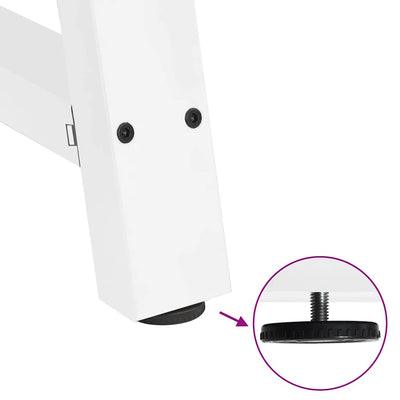 Valkoinen sohvapöydän jalat a-muotoiset Karoi 90x(72-73)cm (2 kpl)