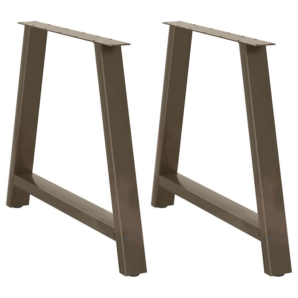 Ruokapöydän jalat A-muotoiset 2 kpl 90x(72-73) cm teräs
