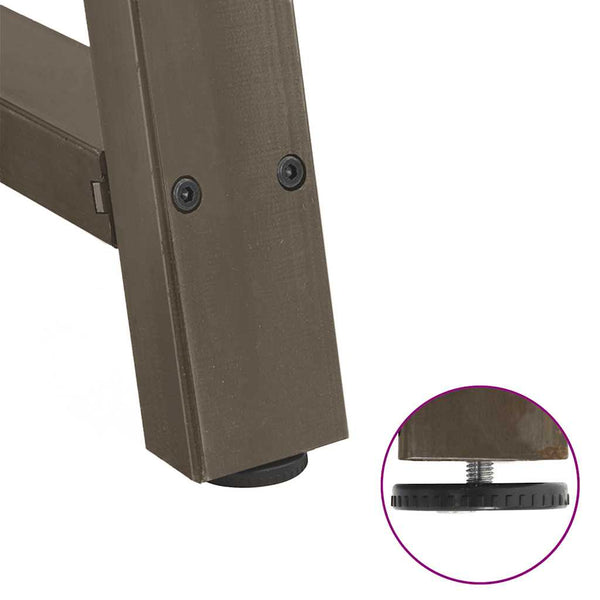 Ruokapöydän jalat A-muotoiset 2 kpl 90x(72-73) cm teräs