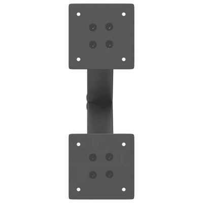 Sohvapöydän jalat X-muotoiset 2 kpl antrasiitti 30x(30-31) cm