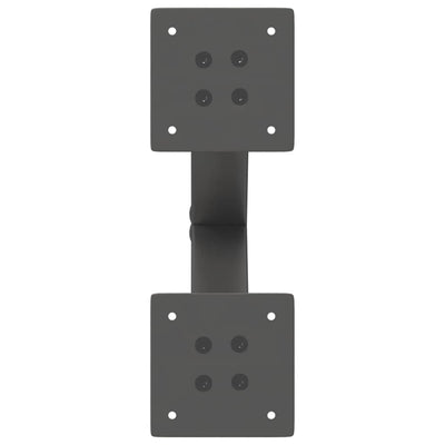 Sohvapöydän jalat X-muotoiset 2 kpl Antrasiitti 40x(30-31) cm