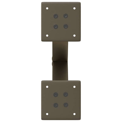 sohvapöydän jalat U-muotoiset 2 kpl luonnonteräs 37x(30-31) cm