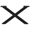 Musta sohvapöydän jalat x-muotoiset Pantil 50x(30-31)cm (2 kpl teräs)