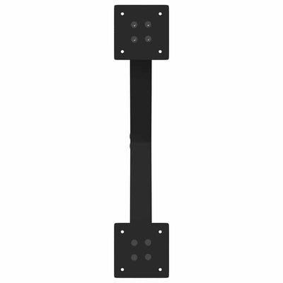 Sohvapöydän jalat X-muotoiset 2 kpl Musta 50x(30-31) cm Teräs