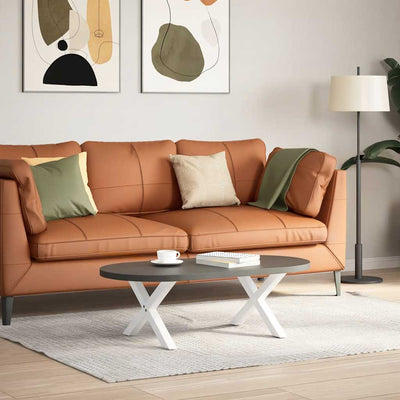 Sohvapöydän jalat X-muotoiset 2 kpl Valkoinen 50x(30-31) cm