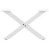 Sohvapöydän jalat X-muotoiset 2 kpl Valkoinen 50x(30-31) cm