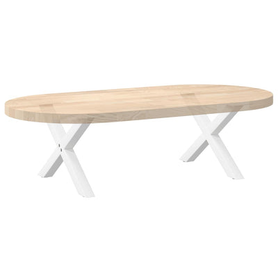 Sohvapöydän jalat X-muotoiset 2 kpl Valkoinen 50x(30-31) cm
