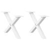 Valkoinen sohvapöydän jalat x-muotoiset Pantil 60x(30-31)cm (2 kpl)