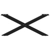 Musta sohvapöydän jalat x-muotoiset Pantil 70x(30-31)cm (2 kpl teräs)