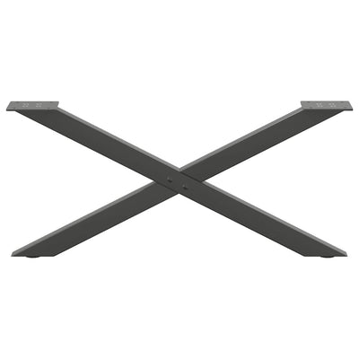 Sohvapöydän jalat X-muotoiset 2 kpl Antrasiitti 70x(30-31) cm