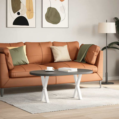 Sohvapöydän jalat X-muotoiset 2 kpl Valkoinen 38x(42-43) cm