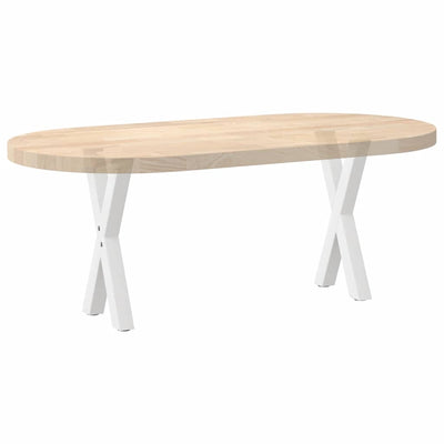 Sohvapöydän jalat X-muotoiset 2 kpl Valkoinen 38x(42-43) cm