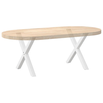 Sohvapöydän jalat X-muotoiset 2 kpl Valkoinen 60x(42-43) cm