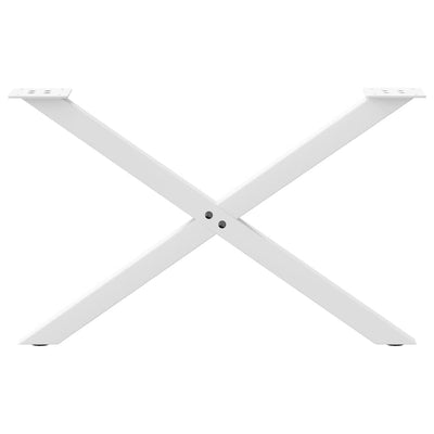 Sohvapöydän jalat X-muotoiset 2 kpl Valkoinen 70x(42-43) cm