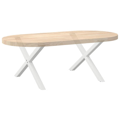 Valkoinen sohvapöydän jalat x-muotoiset Pantil 70x(42-43)cm (2 kpl)