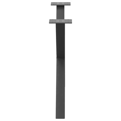 Sohvapöydän jalat X-muotoiset 2 kpl Antrasiitti 70x(42-43) cm