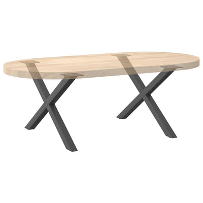 Sohvapöydän jalat X-muotoiset 2 kpl Antrasiitti 70x(42-43) cm