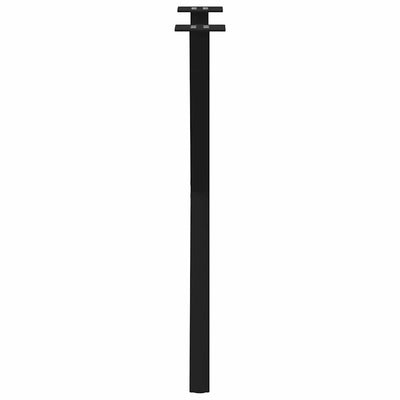 Ruokapöydän jalat X-muotoiset 2 kpl Musta 50x(72-73) cm Teräs