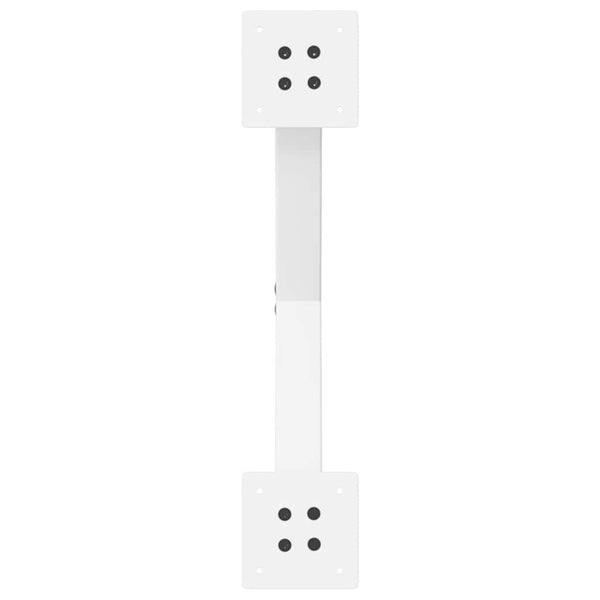 Ruokapöydän jalat X-muotoiset 2 kpl valkoinen 50x(72-73) cm teräs