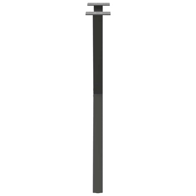 Ruokapöydän jalat X-muotoiset 2 kpl Antrasiitti 50x(72-73) cm