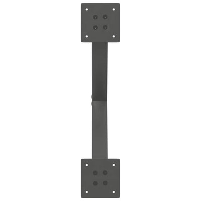 Ruokapöydän jalat X-muotoiset 2 kpl Antrasiitti 50x(72-73) cm
