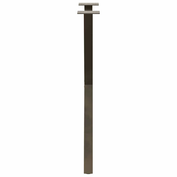 Ruokapöydän jalat X-muotoiset 2 kpl Luonnonvärinen teräs 50x(72-73) cm Teräs