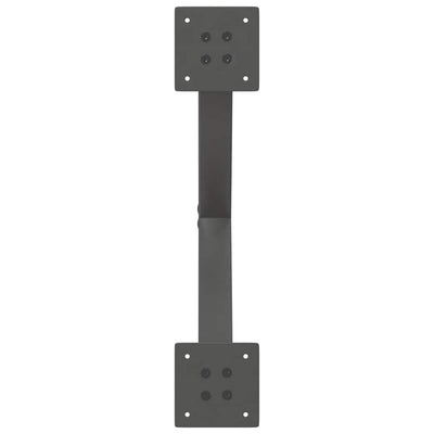 Ruokapöydän jalat X-muotoiset 2 kpl Antrasiitti 60x(72-73) cm