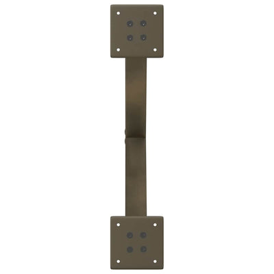 Ruokapöydän jalat U-muoto 3 kpl Luonnonteräs 57x(72-73) cm