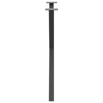 Ruokapöydän jalat X-muotoiset 2 kpl Antrasiitti 70x(72-73) cm