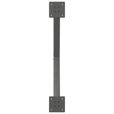 Ruokapöydän jalat X-muotoiset 2 kpl Antrasiitti 70x(72-73) cm