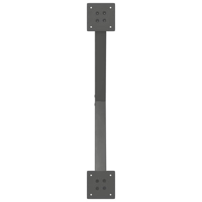 Ruokapöydän jalat X-muotoiset 2 kpl Antrasiitti 80x(72-73) cm