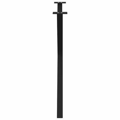 Ruokapöydän jalat X-muotoiset 2 kpl Musta 90x(72-73) cm Teräs