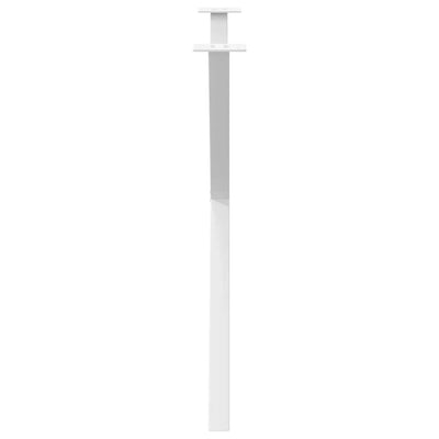 ruokapöydän jalat X-muotoiset 2 kpl Valkoinen 90x(72-73) cm